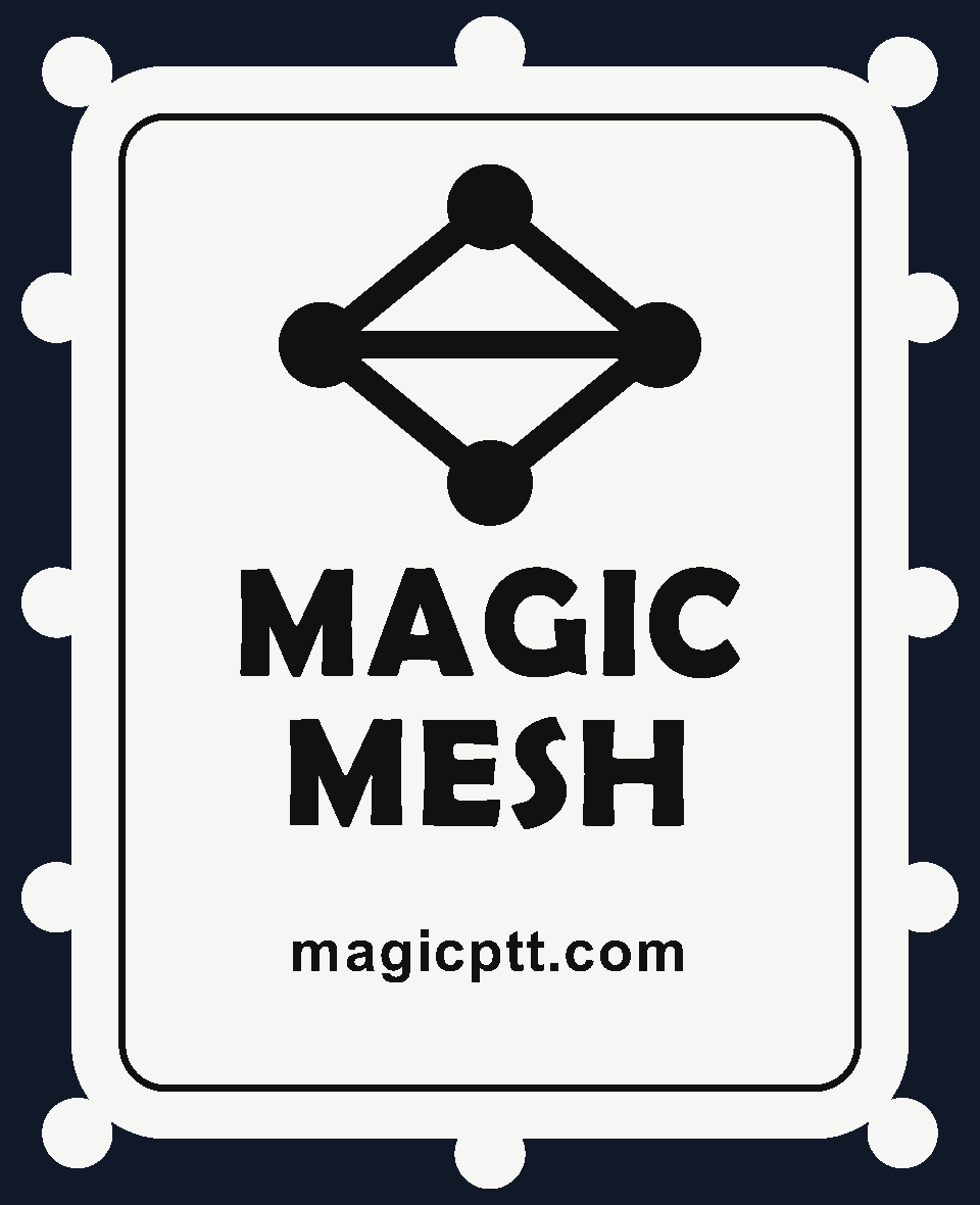 The Lookout's white lid with the Magic Mesh mark in black