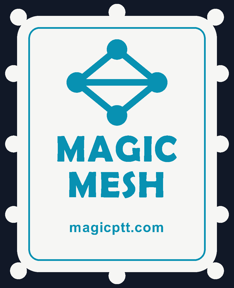 The Lookout's white lid with the Magic Mesh mark in cyan