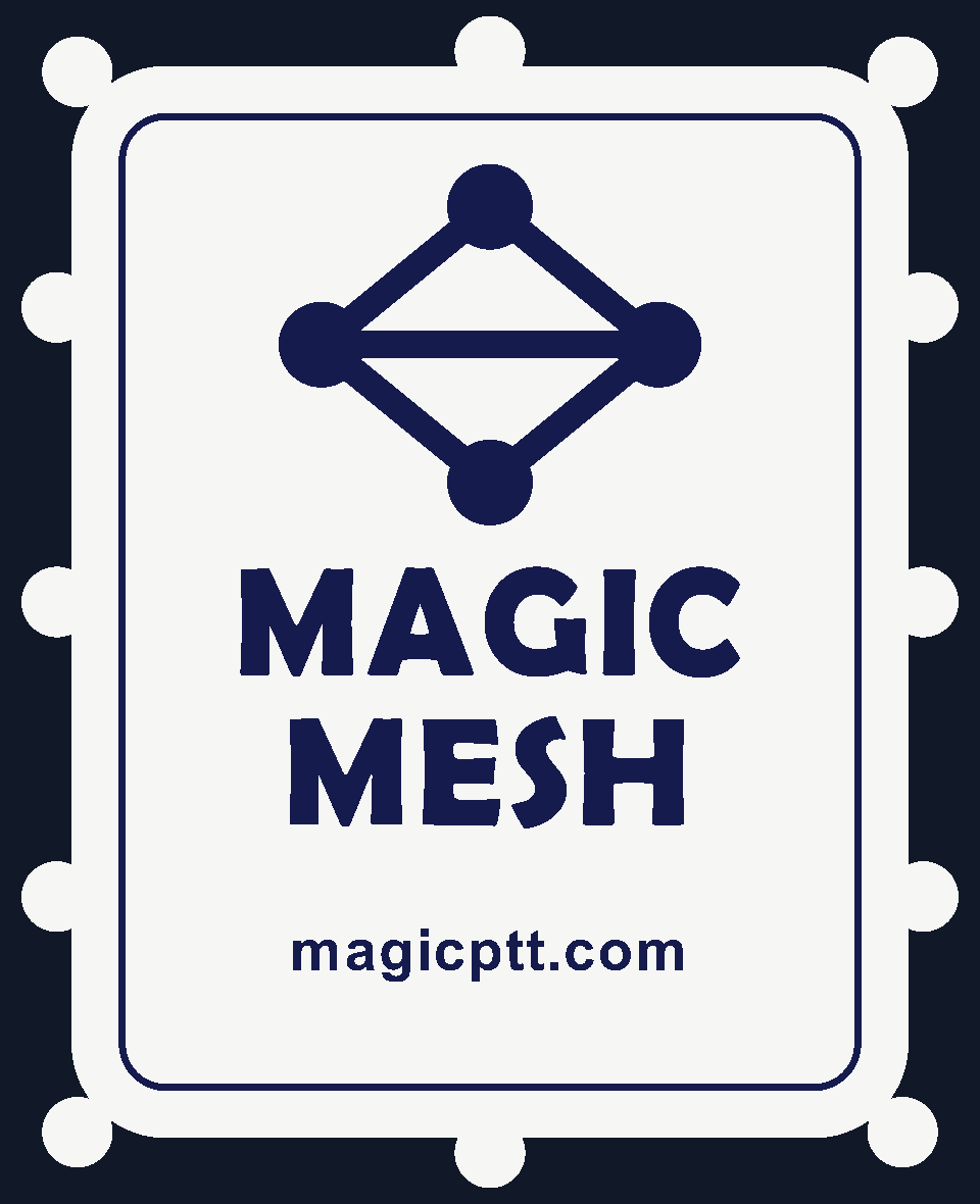 The Lookout's white lid with the Magic Mesh mark in navy