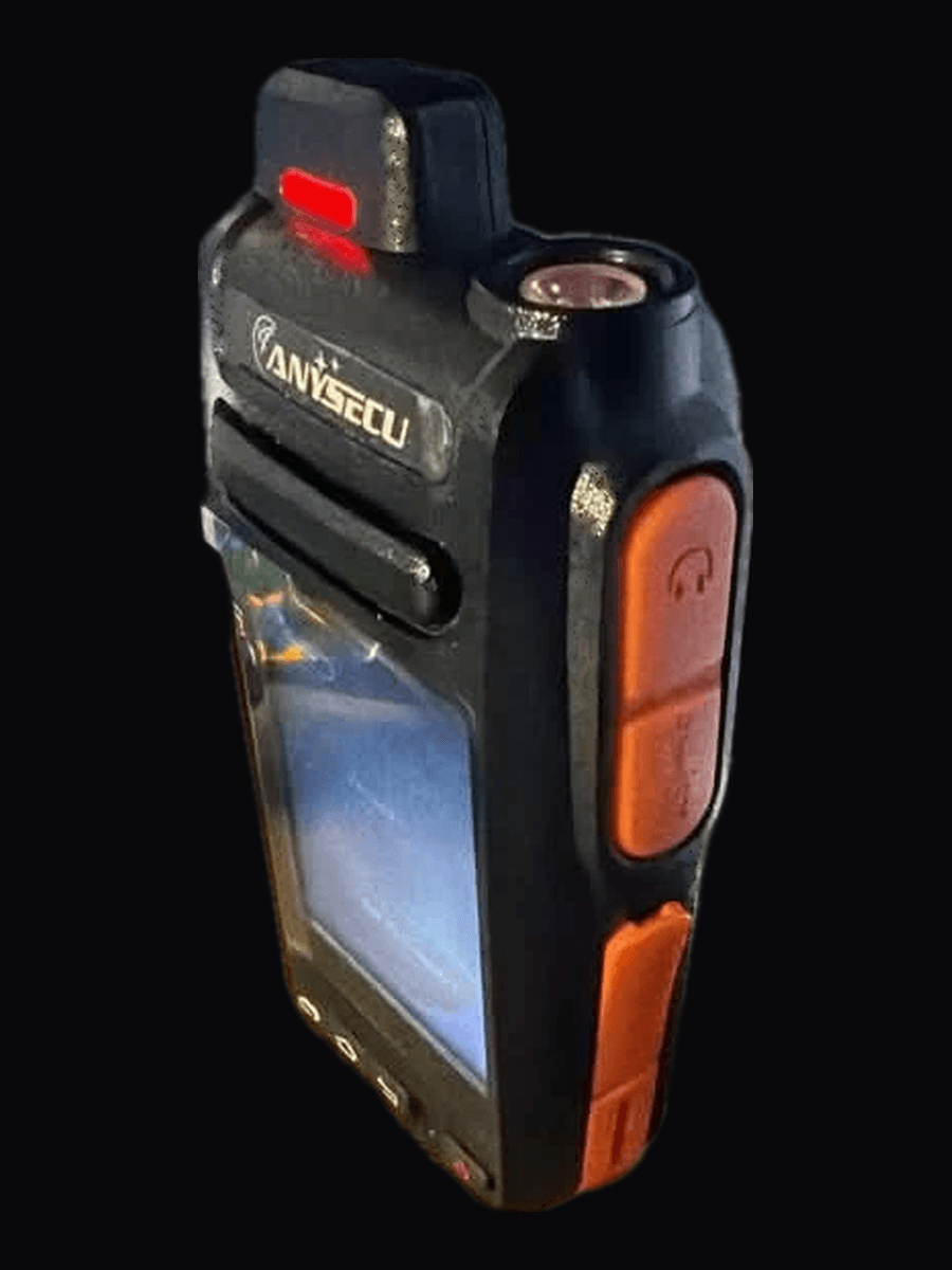 Ember from the side: flashlight, orange side keys